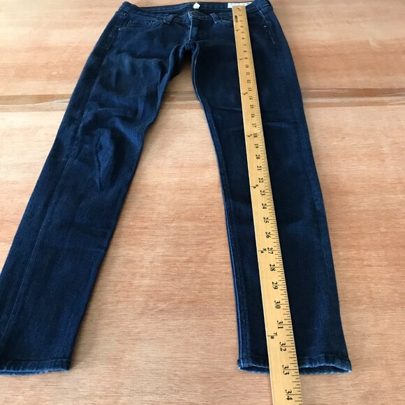 Rag & Bone Capri Skinny Jeans Women 27 Blue Mid Rise Stretch Preppy Dark Wash - Picture 5 of 13